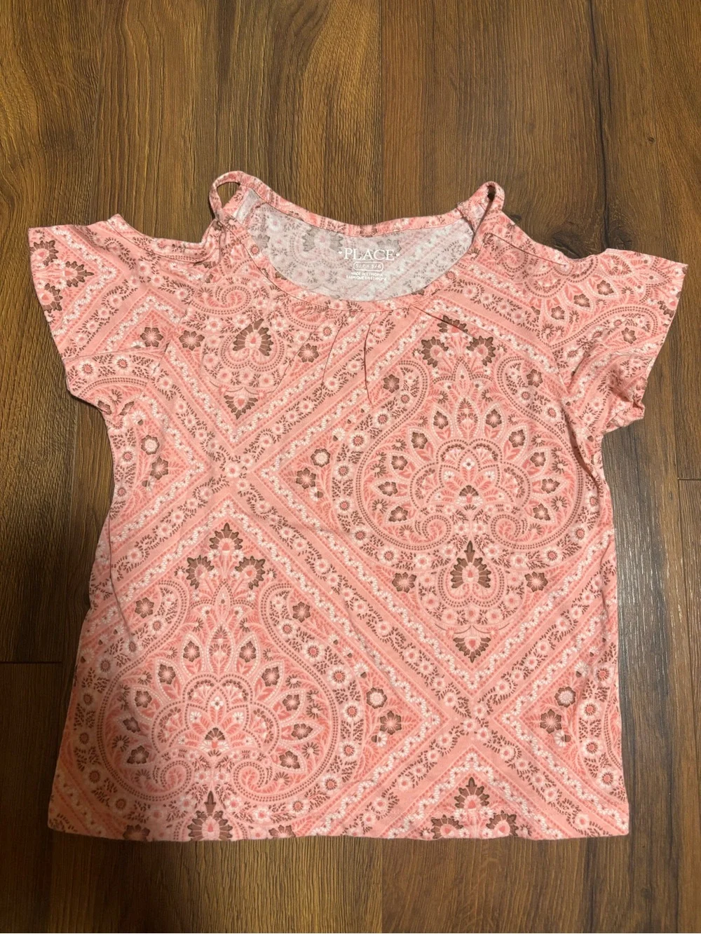 The Children's Place Girls' Cutout Shoulder Shirt - Pink 5/6